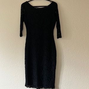 Women’s Black Floral Lace Dress